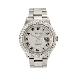 Rolex Datejust 36MM 16014 Diamond Roman Dial Oyster Stainless Steel Watch