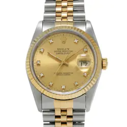 ROLEX  DATEJUST 16233G L NUMBER MANUFACTURED AROUND 1988 CHAMPAGNE/DIAMOND WATCH