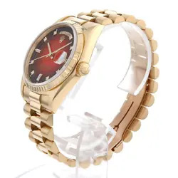 ROLEX Day Date 8P Diamond/2P Bucket Diamond 18238A Red Gradation L Number se...