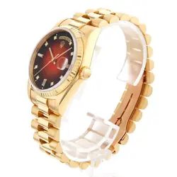 ROLEX Day Date 8P Diamond/2P Bucket Diamond 18238A Red Gradation L Number se...