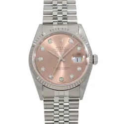 ROLEX  DATEJUST 16234G 10P DIAMOND WATCH R45_1216