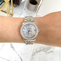 Rolex Datejust 31MM 68274 Diamond Mop Dial Jubilee Stainless Steel Ladies Watch