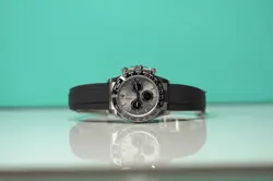SILVER RUBBER WATCH
