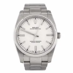 ROLEX OYSTER PERPETUAL AUTOMATIC WATCH STAINLESS STEEL 34