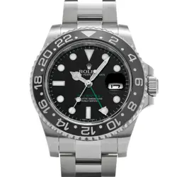 USED ROLEX GMT MASTER II 116710LN BLACK CASE: 40×40MM MEN'S WATCH #1231317
