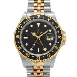 USED ROLEX GMT MASTER II 16713 BLACK CASE: 40×40MM MEN'S WATCH #121717