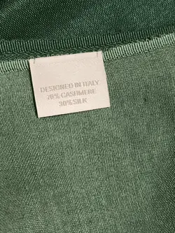 Rolex Cashmere and Silk green Scarf Brand New In Box