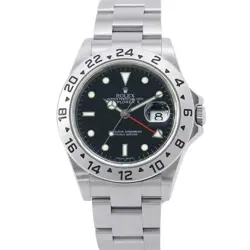 ROLEX EXPLORER II 40MM STAINLESS STEEL BLACK DIAL 16570