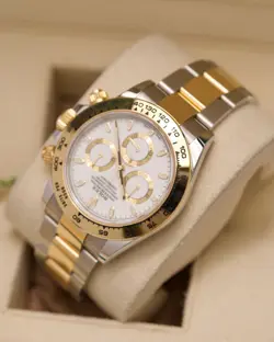 WHITE DIAL CHRONOGRAPH