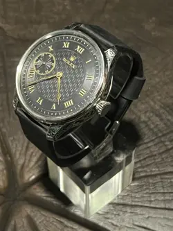 MARRIAGE 48MM WRISTWATCH WITH VINTAGE ROLEX POCKET WATCH MOVEMENT.