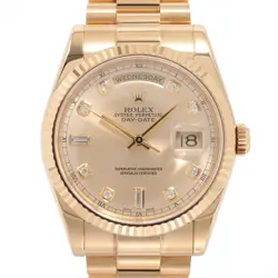 ROLEX DAY-DATE 118238A YG AT CHAMPAGNE-FACE