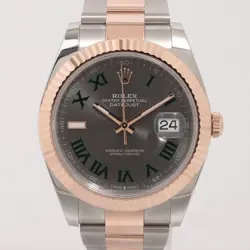 ROLEX DATEJUST 126331 SS×PG AT SILVER-FACE 2 EXTRA LINKS