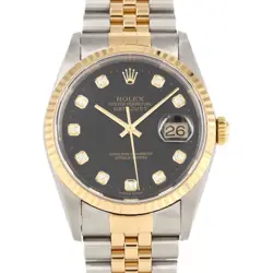 AUTHENTIC ROLEX DATEJUST 16233G SSXYG AUTOMATIC SERIAL INFO:K SERIAL  #270-00...