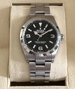 2022 ROLEX EXPLORER 124270 OYSTER BLACK DIAL S/S AUTOMATIC 36MM