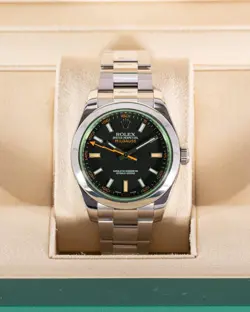 Rolex Milgauss 40mm 116400GV Green Crystal Black 2017