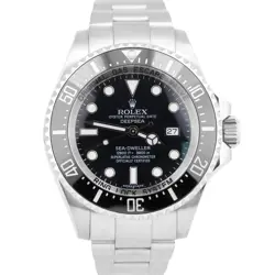 MINT ROLEX SEA-DWELLER DEEPSEA 44MM BLACK CERAMIC STAINLESS STEEL DIVE 116660
