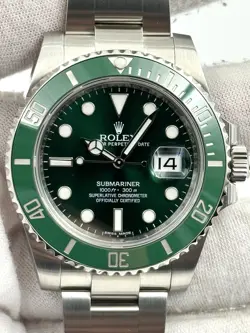 ROLEX SUBMARINER DATE CERAMIC HULK 40MM 116610LV BOX & PAPERS 2016
