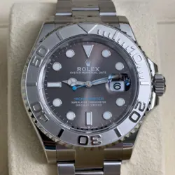 2021 Rolex Yacht-Master 40 Rhodium Slate Dial YM40 Stainless Steel Bezel 126622