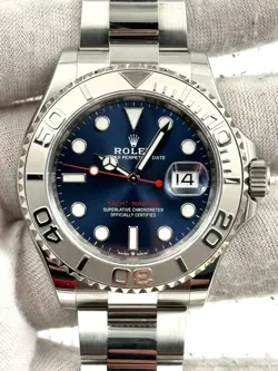 ROLEX YACHTMASTER 40MM BLUE DIAL STAINLESS STEEL BRACELET 126622 B&P 2021