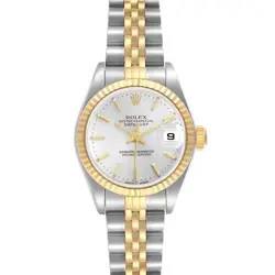 ROLEX DATEJUST STEEL YELLOW GOLD LADIES WATCH 79173 BOX PAPERS