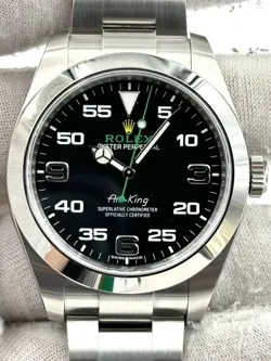 ROLEX AIR KING 40MM BLACK DIAL STAINLESS STEEL BRACELET 116900 BOX & PAPERS 2019