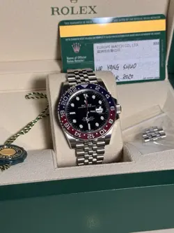 2020 ROLEX GMT MASTER PEPSI RED BLUE JUBILEE CERAMIC 126710BLRO WATCH BOX PAPER