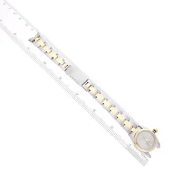 Rolex Oyster Perpetual Steel Yellow Gold Slate Dial Ladies Watch 67183 Box Card