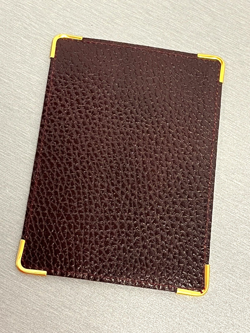 ORIGINAL AUTHENTIC ROLEX MAROON LEATHER WARRANTY CARD HOLDER  FOR ROLEX WATCHES