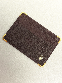 ORIGINAL AUTHENTIC ROLEX MAROON LEATHER WARRANTY CARD HOLDER  FOR ROLEX WATCHES