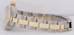 MINT Rolex Oyster Perpetual Date 26mm BLUE Two-Tone 18K Gold Fluted 6917 Watch