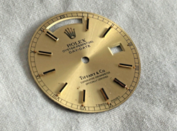 VINTAGE ROLEX TIFFANY & CO DAY DATE GOLD DIAL