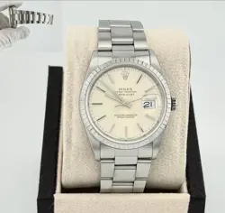 ROLEX DATEJUST 16220 36MM SILVER DIAL STAINLESS STEEL