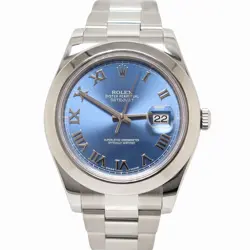 ROLEX DATEJUST 41MM BLUE DIAL WATCH 116300