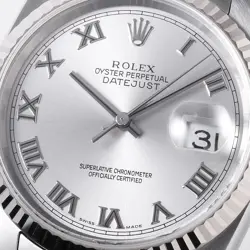 ROLEX Datejust 16234 Gray Rome F Number second hand mens