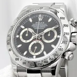 ROLEX Daytona 116520 black dial watch men TO179106