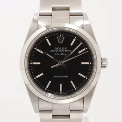 ROLEX AIR-KING 14000M SS AT BLACK DIAL 1 EXTRA LINK