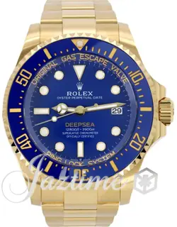 ROLEX DEEPSEA YELLOW GOLD 44MM BLUE DIAL OYSTER 136668LB BRAND NEW