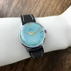 BLUE DIAL WRISTWATCH
