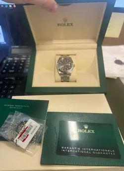 ROLEX DATEJUST 41MM 126300 SLATE OYSTER BRACELET WITH SMOOTH BEZEL