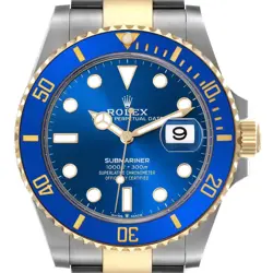 ROLEX SUBMARINER 41 STEEL YELLOW GOLD BLUE DIAL MENS WATCH 126613 CARD