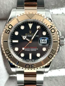 ROLEX YACHTMASTER 40MM BLACK DIAL TWO TONE BRACELET 126621 BOX & PAPERS 2024