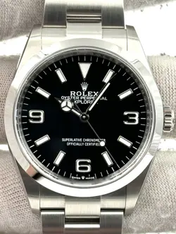 ROLEX EXPLORER 36MM STAINLESS STEEL BRACELET 124270 BOX & PAPERS 2024