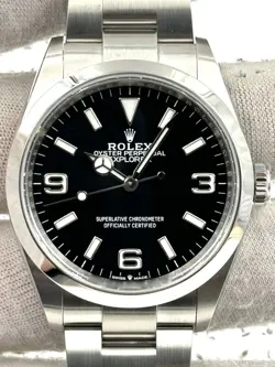 ROLEX EXPLORER 36MM STAINLESS STEEL BRACELET 124270 BOX & PAPERS 2021
