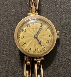 9CT GOLD VINTAGE LADIES ROLEX WATCH