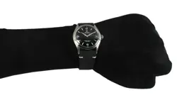 Rolex Oyster Perpetual Bubble Back Black Dial Mens Vintage Steel Watch 6084