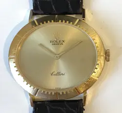 Rolex Cellini Ref 4083 -C 74 932, 18ct Gold, original Rolex Croq strap, 1990.