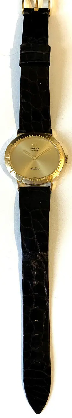Rolex Cellini Ref 4083 -C 74 932, 18ct Gold, original Rolex Croq strap, 1990.