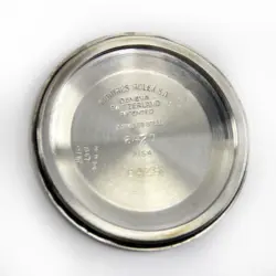 1959s Rolex Oyster Precision Winding Black Dial Mens Vintage Steel Watch 6426