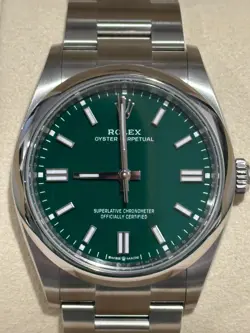 2024 ROLEX OYSTER PERPETUAL 126000 SILVER OYSTER BRACELET WITH SILVER BEZEL