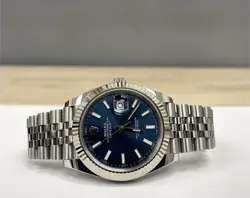 ROLEX DATEJUST BLUE FLUTED JUBILEE 41MM 126334 FULL SET 2020 WELL CARED FOR